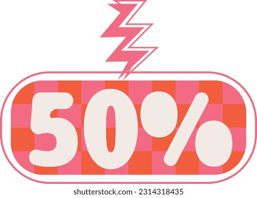 Etiquetas Lightning Cute Estilo de icono de venta especial simple