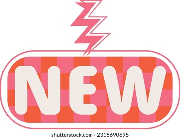 Lightning Labels Cute Simple Special Sale Icon Style