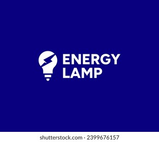 lightning lamp logo for your business logo