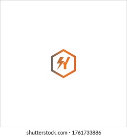 Lightning Letter Y logotype gradient color design concept illustration
