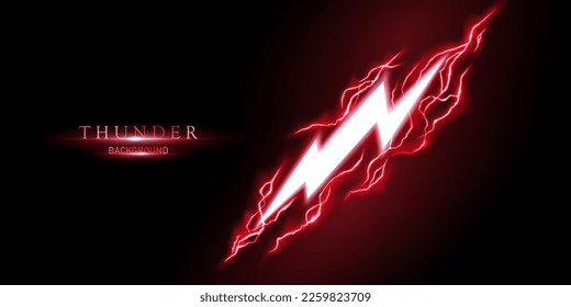 lightning light effect background realistic flash with lightning electric explosion vector illustration