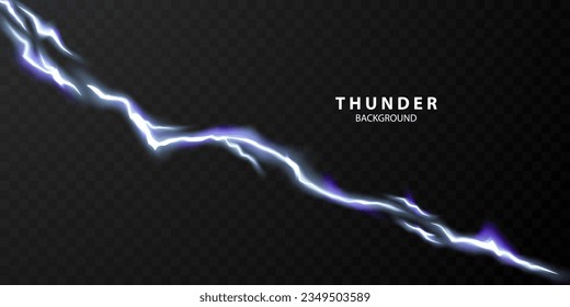 lightning light effect background realistic flash with lightning electric explosion vector illustration