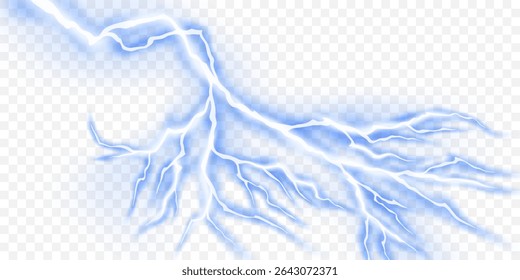 lightning light effect background realistic flash with lightning electric explosion vector illustration