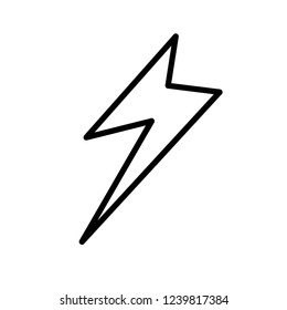 Lightning line icon