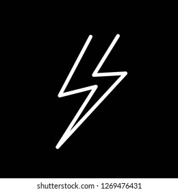 Lightning line icon