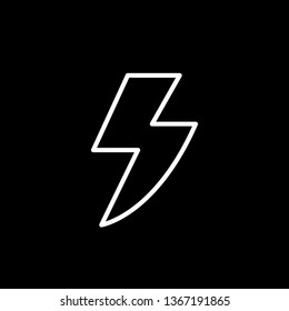 Lightning line icon