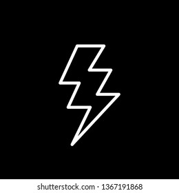 Lightning line icon