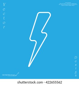 Lightning line icon