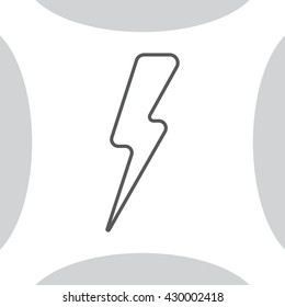 Lightning line icon