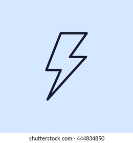 lightning line icon