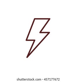 lightning line icon