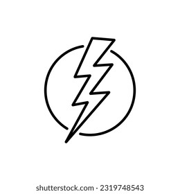 Blitzzeilensymbol, Logo, Vektorgrafik