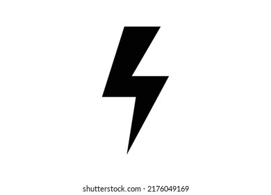 lightning line icon vector design template  