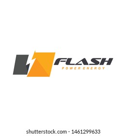 Lightning logo concept. Flash Electric Logo Bolt Energy Company. Thunderbolt symbol. Energy Power electric logo