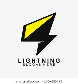 Lightning Logo Concept. Icon, Logo Design For Business. - Vector