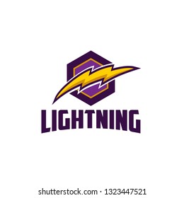 Lightning Logo Design Stock Vector (Royalty Free) 1323447521 | Shutterstock