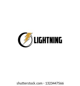 Lightning Logo Design Stock Vector (Royalty Free) 1323447566 | Shutterstock