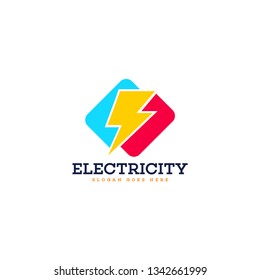 Lightning Logo Design Stock Vector (Royalty Free) 1342661999 | Shutterstock