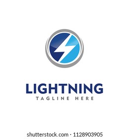 lightning logo, electric logo, thunder logo design