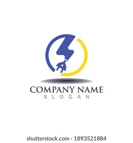 Lightning Logo electricity Template Design Vector Design Concept, Creative icon