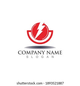 Lightning Logo electricity Template Design Vector Design Concept, Creative icon