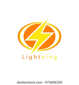 Lightning logo icon for apps and websites