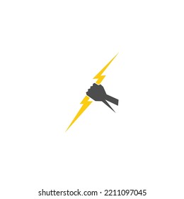 Plantilla de ilustración de diseño de iconos de logotipo Lightning