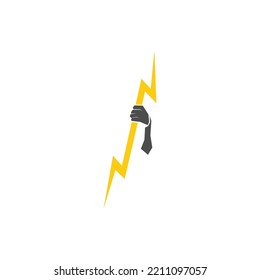 Design-Illustrationsvorlage für das Blitzlogo