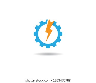 Lightning logo illustration