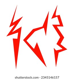 lightning logo illustration on white background