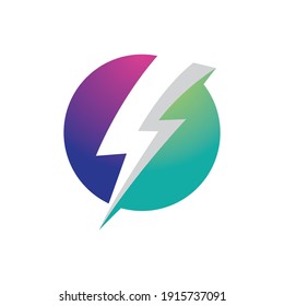 Lightning logo images illustration design