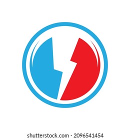 Lightning logo images illustration design