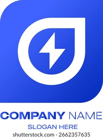Design de ícone de vetor de imagens de logotipo de raio
