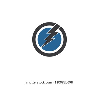 Lightning Logo Template and symbols
