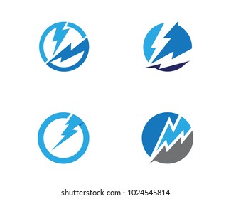 Lightning Logo Template vector icon illustration design