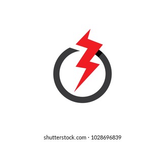Lightning Logo Template vector icon illustration design