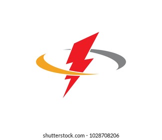 Lightning Logo Template vector icon illustration design