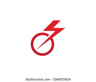 Lightning Logo Template vector icon illustration design