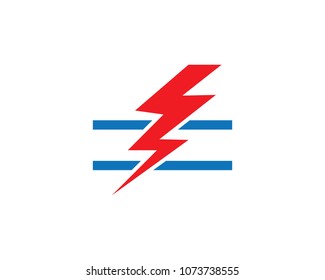 Lightning Logo Template vector icon illustration design