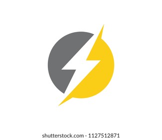 Lightning Logo Template vector icon illustration design