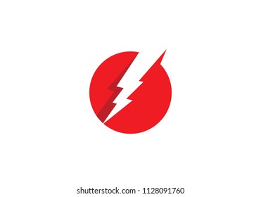 Lightning Logo Template vector icon illustration design