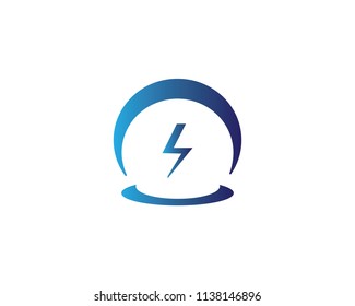 Lightning Logo Template vector icon illustration design