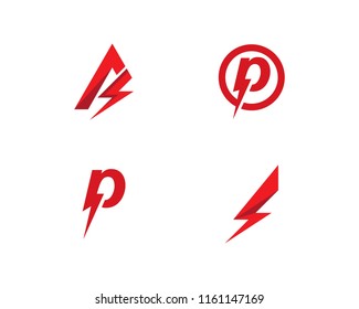 Lightning Logo Template vector icon illustration design