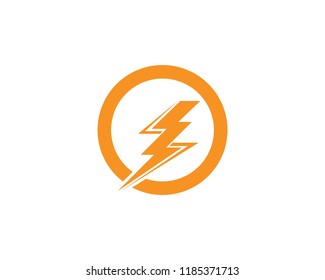 Lightning Logo Template vector icon illustration design
