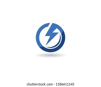 Lightning Logo Template vector icon illustration design