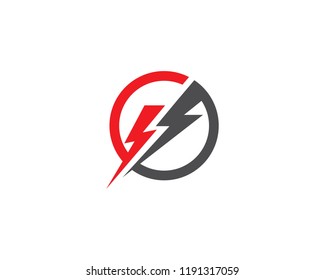 Lightning Logo Template vector icon illustration design