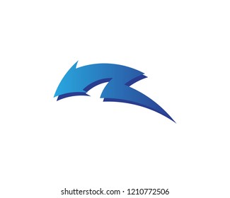 Lightning Logo Template vector icon illustration design
