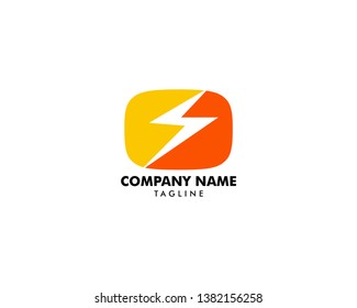 Lightning Logo Template vector icon illustration design