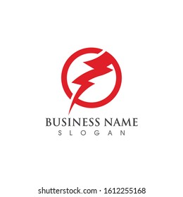 Lightning Logo Template vector icon illustration design