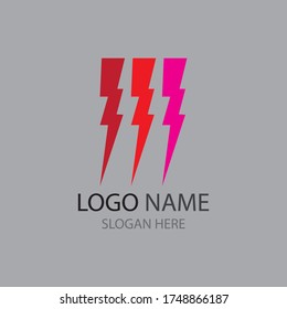 Lightning Logo Template vector icon illustration design